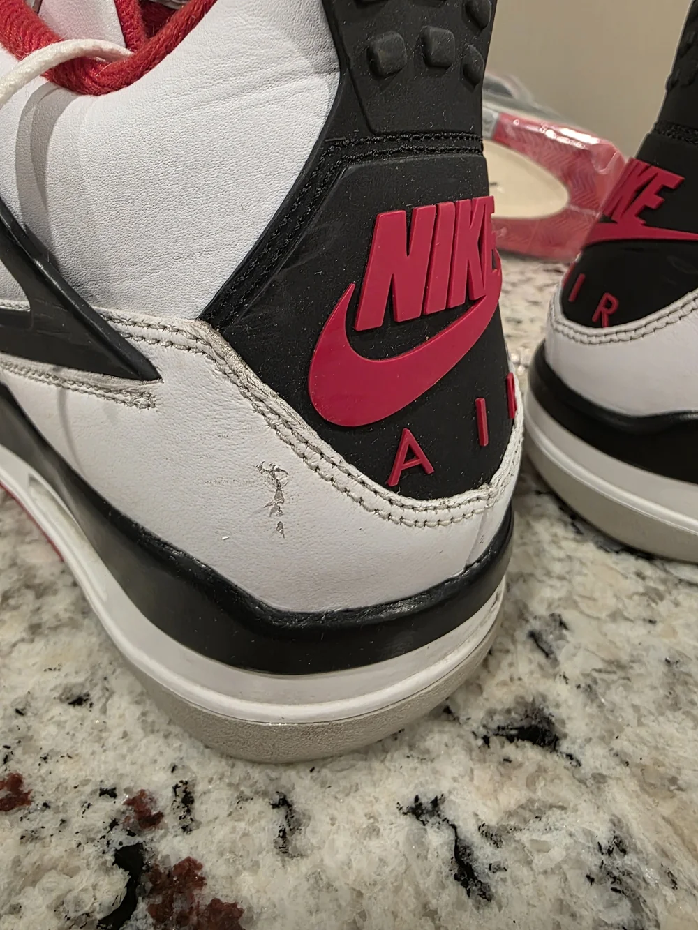 Air Jordan 4 Retro Men’s Basketball Shoes - White/Red (2020)